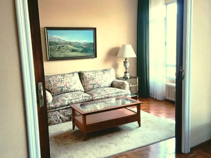 Sala de estar de Piso en venta en Oviedo  con Balcón