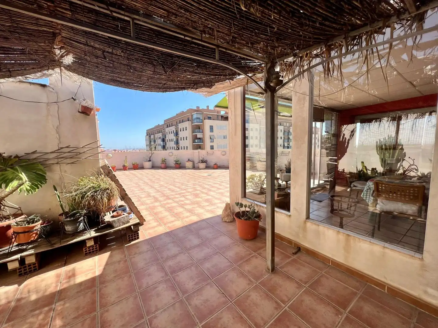 Terraza de Ático de alquiler en Elche / Elx con Aire acondicionado, Calefacción y Terraza