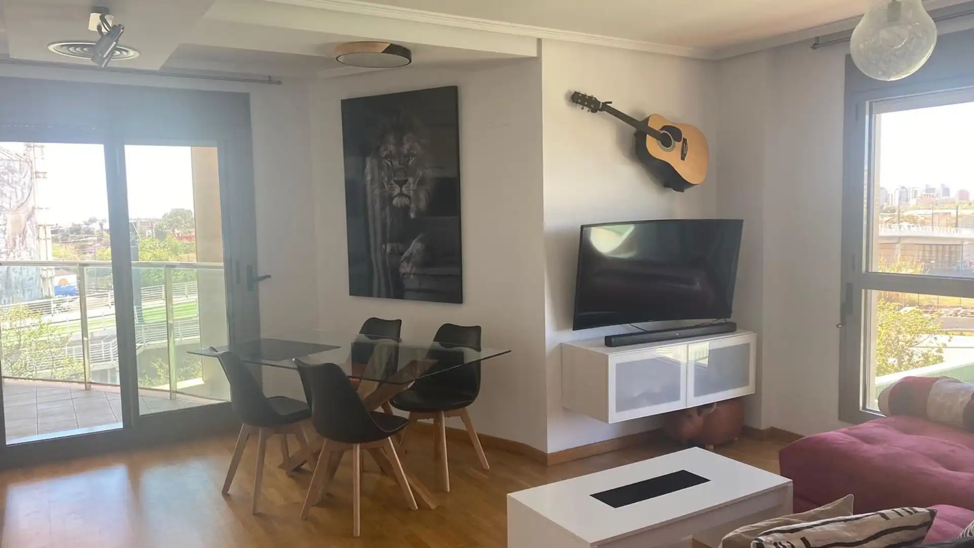 Sala de estar de Piso en venta en  Valencia Capital con Aire acondicionado, Calefacción y Jardín privado