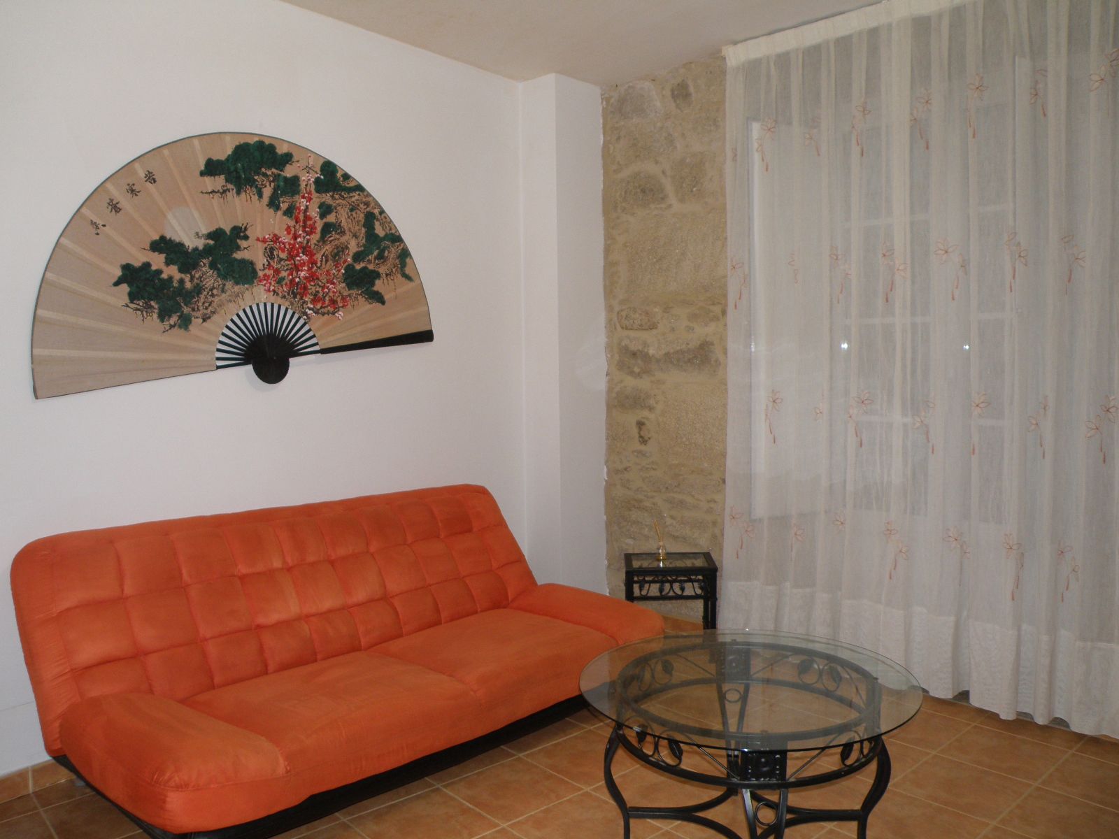 Sala de estar de Apartamento de alquiler en Padrón con Parquet, Amueblado y Horno