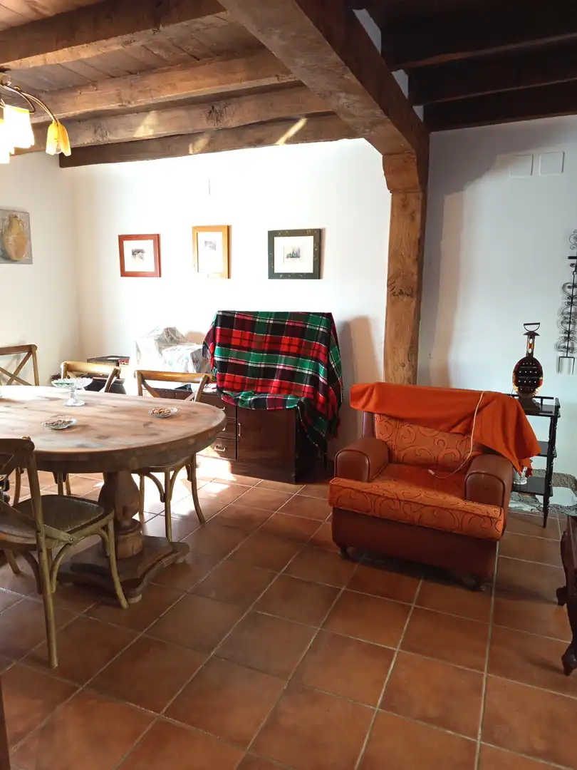 Sala d'estar de Casa o xalet en venda en Dehesa de Romanos  amb Calefacció, Parquet i Traster