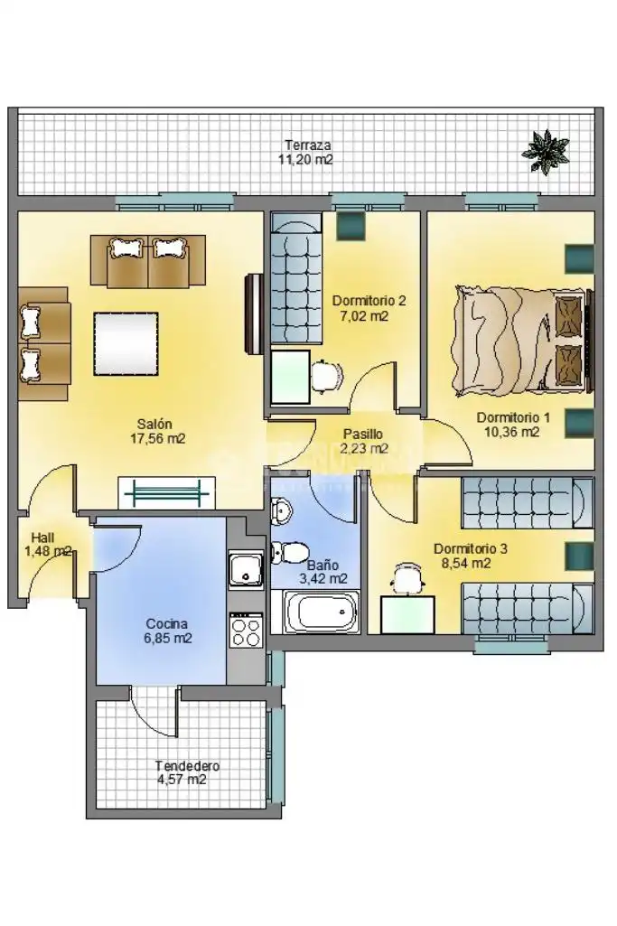 Piso en venta en Leganés con Calefacción y Terraza
