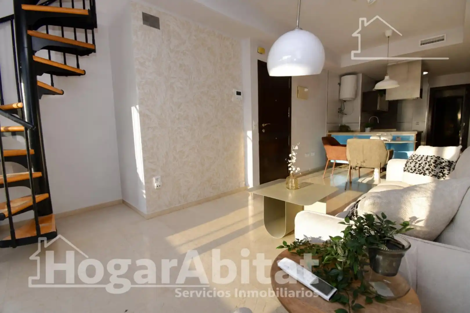 Sala de estar de Ático en venta en Albal con Aire acondicionado, Calefacción y Terraza