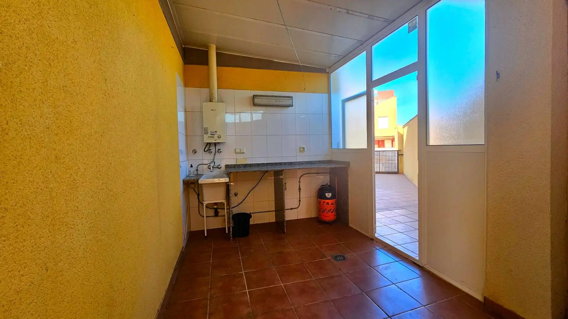 Cocina de Casa adosada en venta en Cartagena con Aire acondicionado, Jardín privado y Terraza