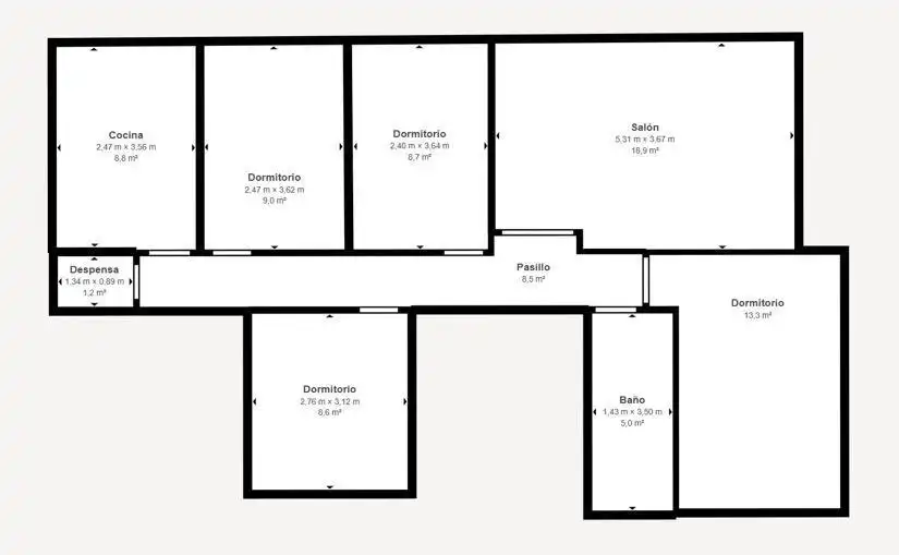 Penthouse zur Miete in Calle TERUEL 19, imagen 24