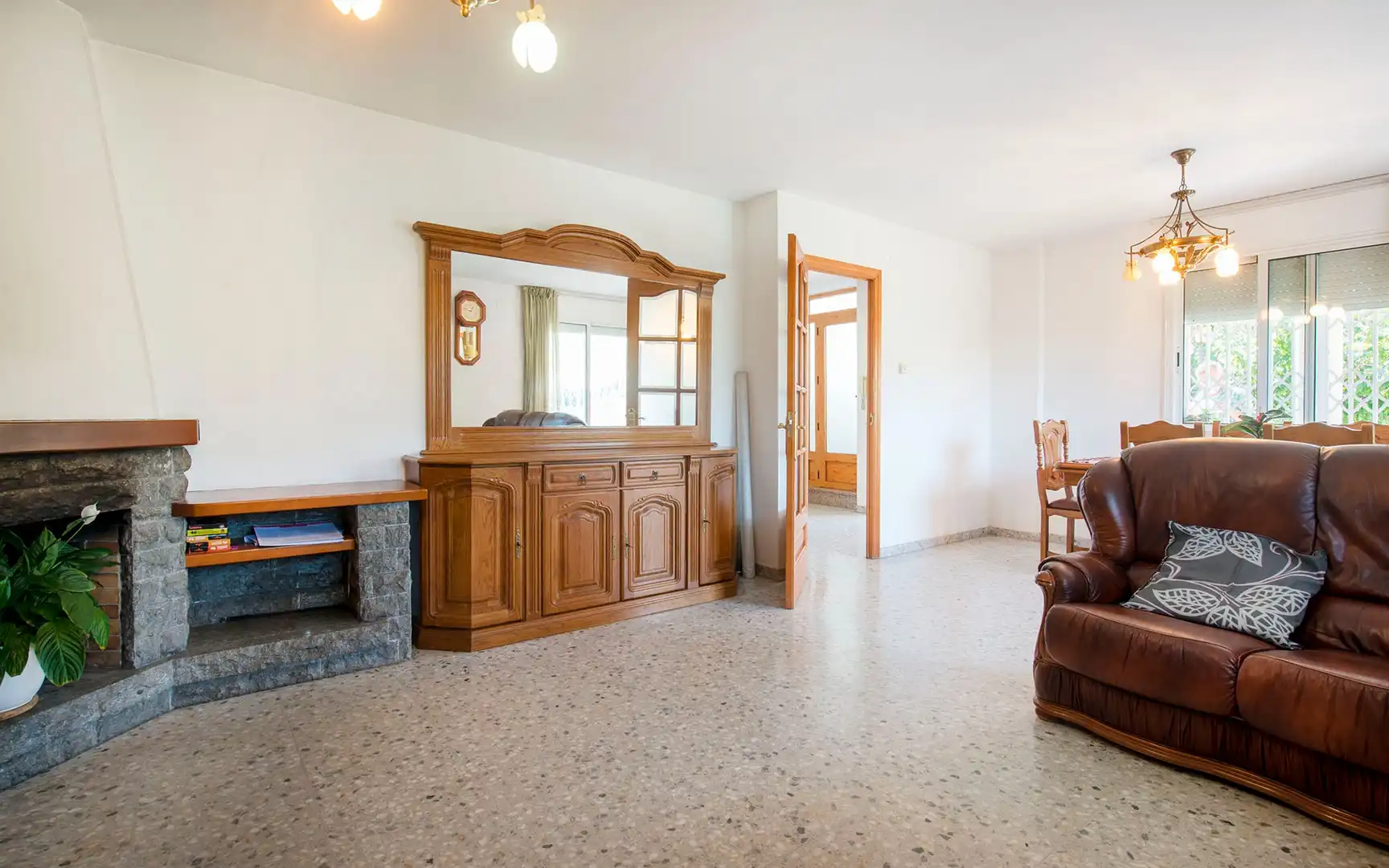 Sala de estar de Casa o chalet en venta en Sant Fost de Campsentelles, Barcelona