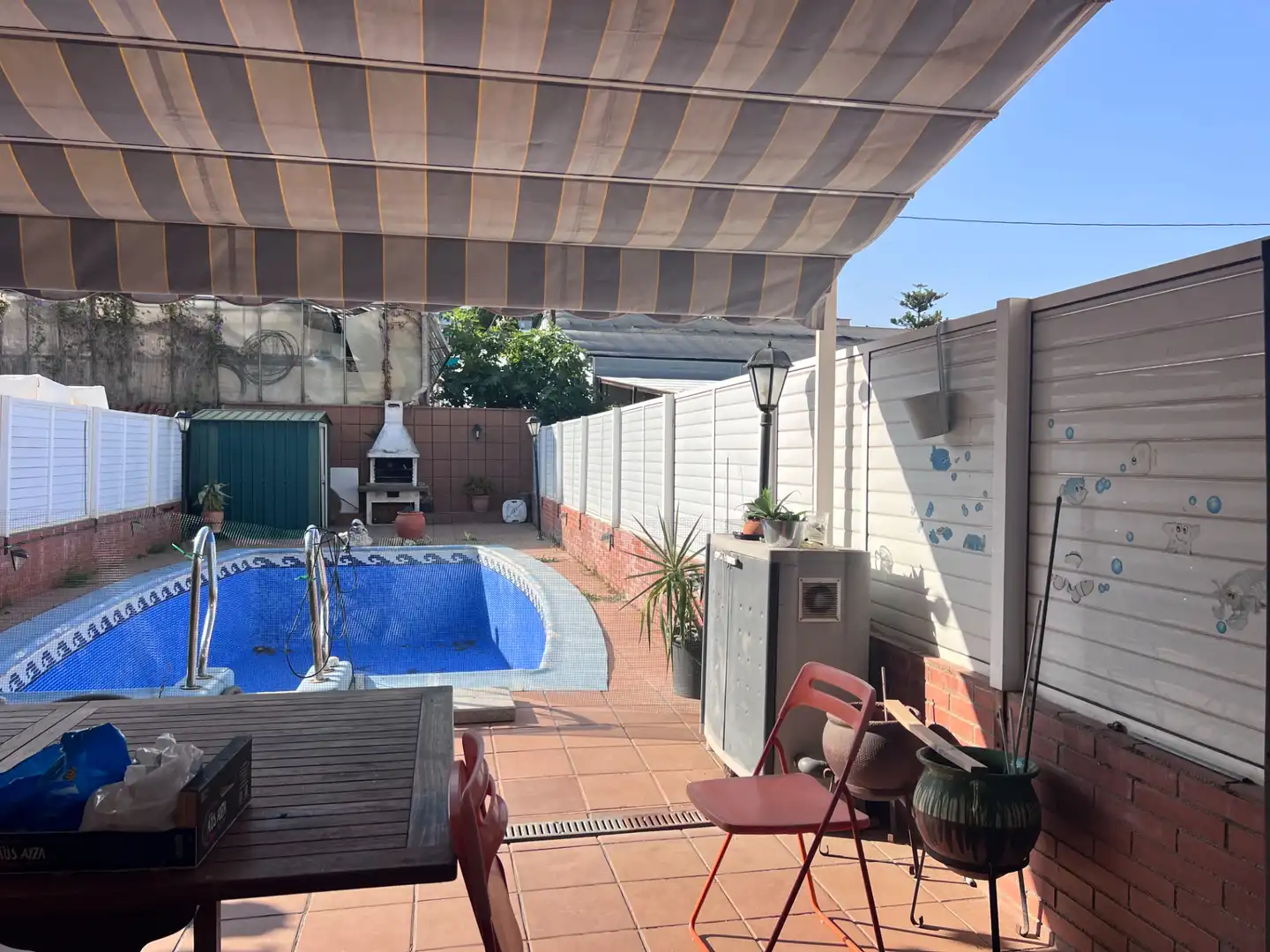 Piscina de Casa adosada en venda en Premià de Mar amb Calefacció, Jardí privat i Terrassa