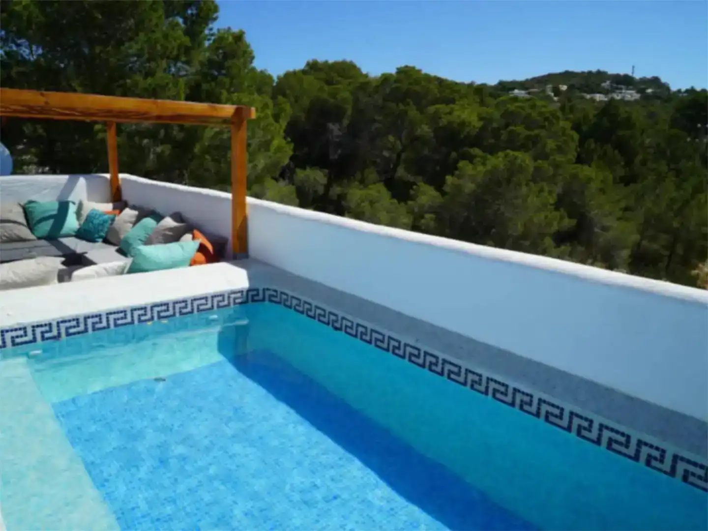 Schwimmbecken von Wohnungen zur Miete in Sant Josep de sa Talaia mit Klimaanlage, Schwimmbad und Balkon