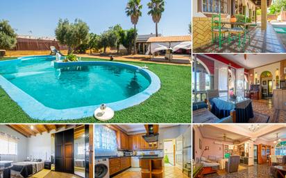 Vista exterior de Casa o xalet en venda en Utrera amb Aire condicionat, Jardí privat i Terrassa