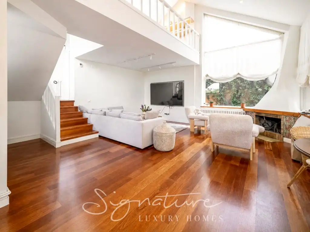 Sala de estar de Casa o chalet de alquiler en Sant Cugat del Vallès con Aire acondicionado, Jardín privado y Terraza