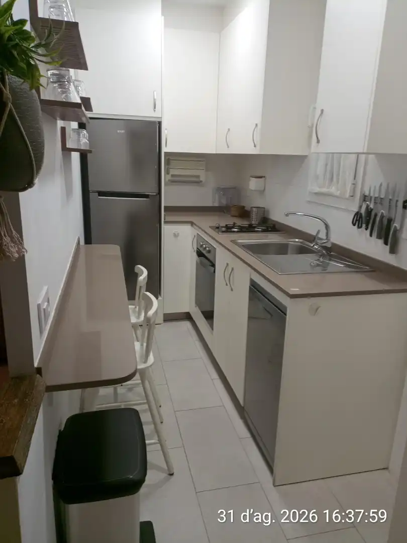 Kitchen of Flat for rent in Barcelona  with Air Conditioner, Heating and Furnished