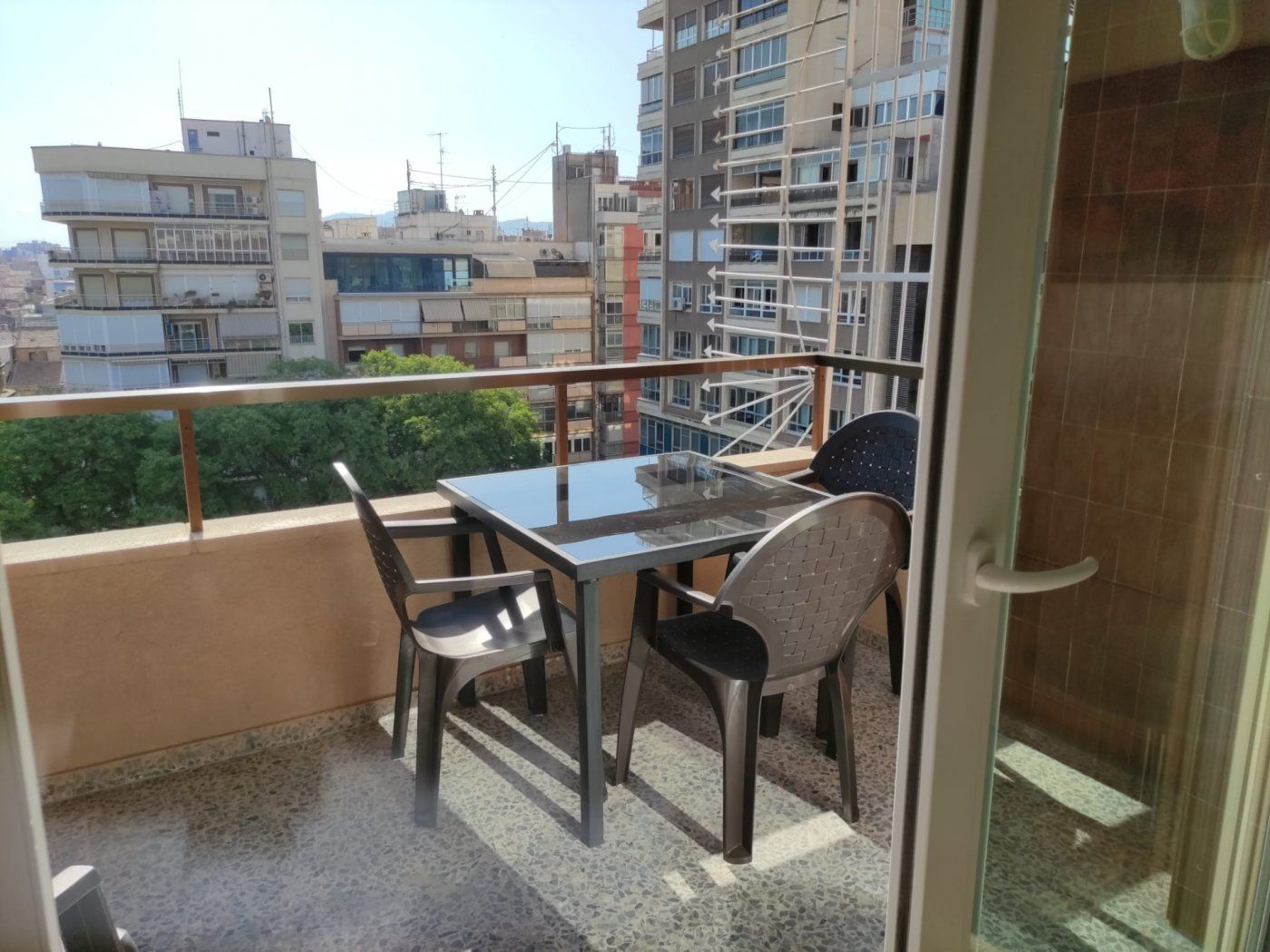 Terrace of Flat to rent in  Murcia Capital  with Parquet flooring, Terrace and Storage room