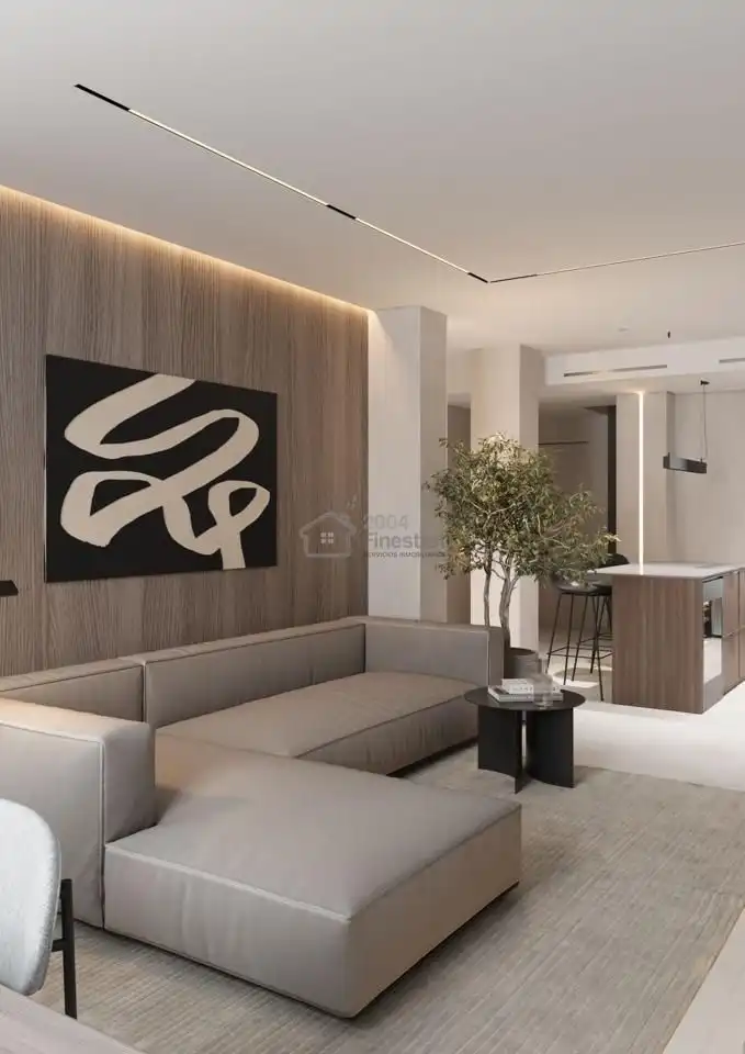 Sala de estar de Dúplex en venta en Villajoyosa / La Vila Joiosa con Aire acondicionado y Amueblado