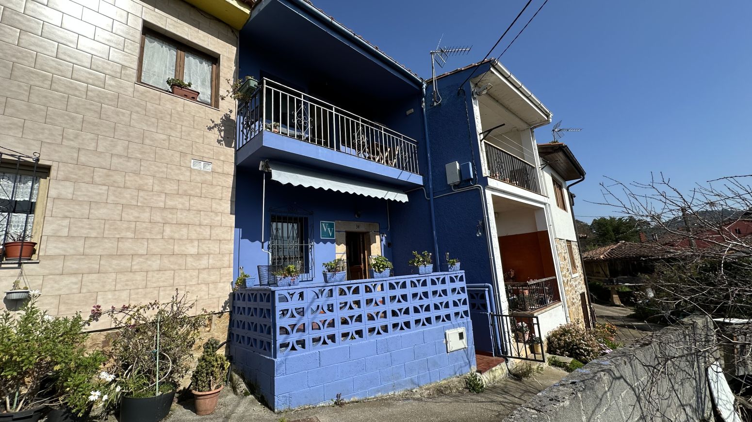 Exterior view of Single-family semi-detached for rent in Colunga  with Heating, Terrace and Furnished