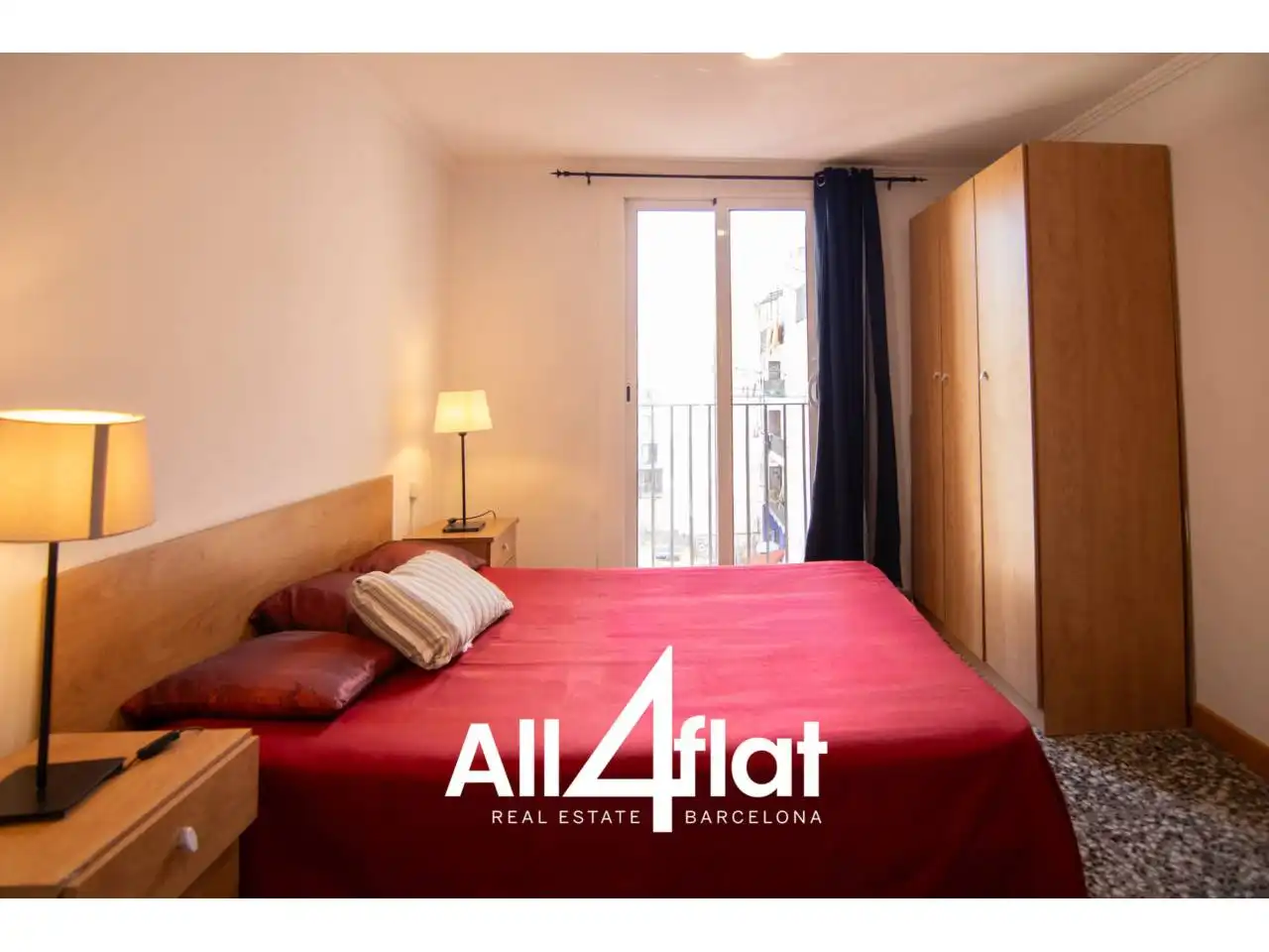 Bedroom of Flat for rent in Barcelona  with Air Conditioner, Heating and Furnished
