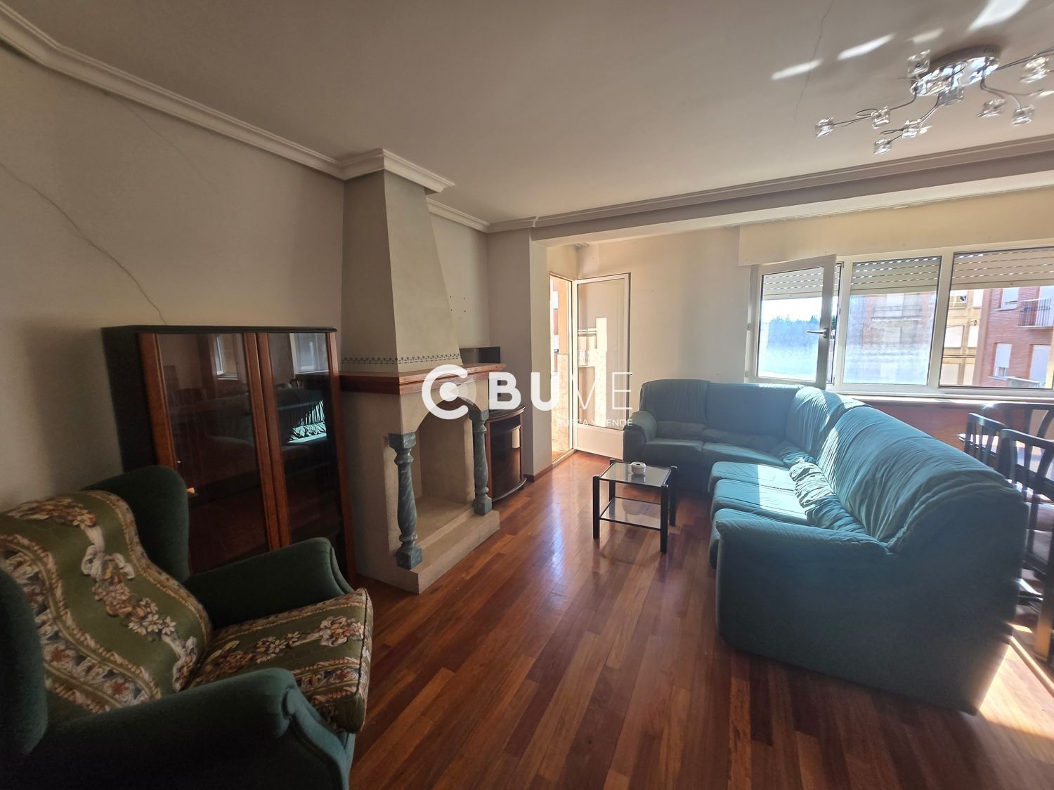Living room of Flat for sale in Villarejo de Órbigo  with Heating, Terrace and Storage room