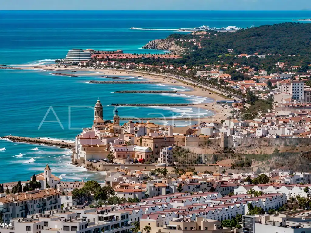 Vista exterior de Casa o xalet en venda en Sitges