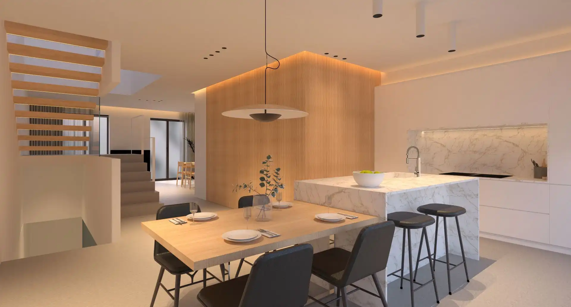 Comedor de Casa o chalet en venta en Santiago de Compostela  con Calefacción, Jardín privado y Piscina