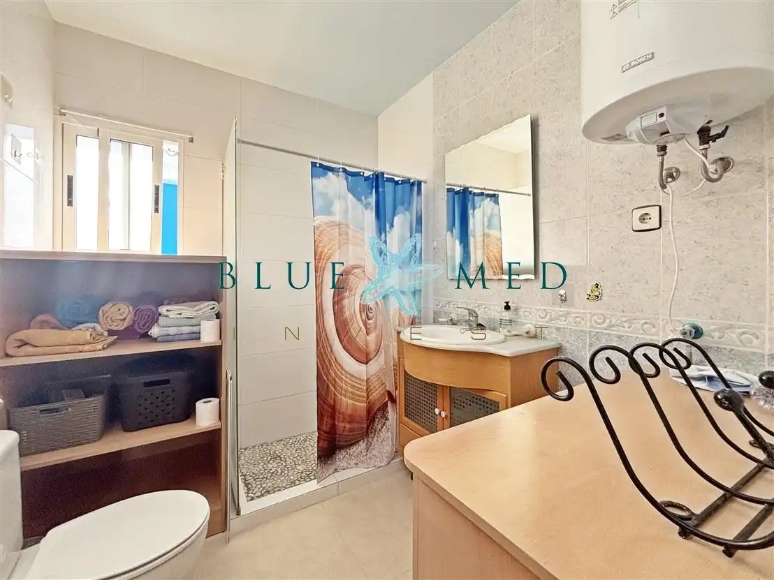 Bany de Apartament en venda en Mazarrón amb Aire condicionat, Terrassa i Moblat