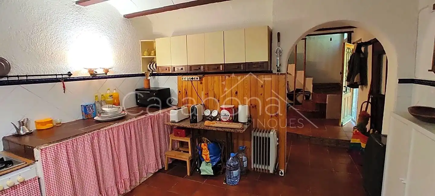Cocina de Finca rústica en venta en Arbúcies con Jardín privado, Terraza y Amueblado