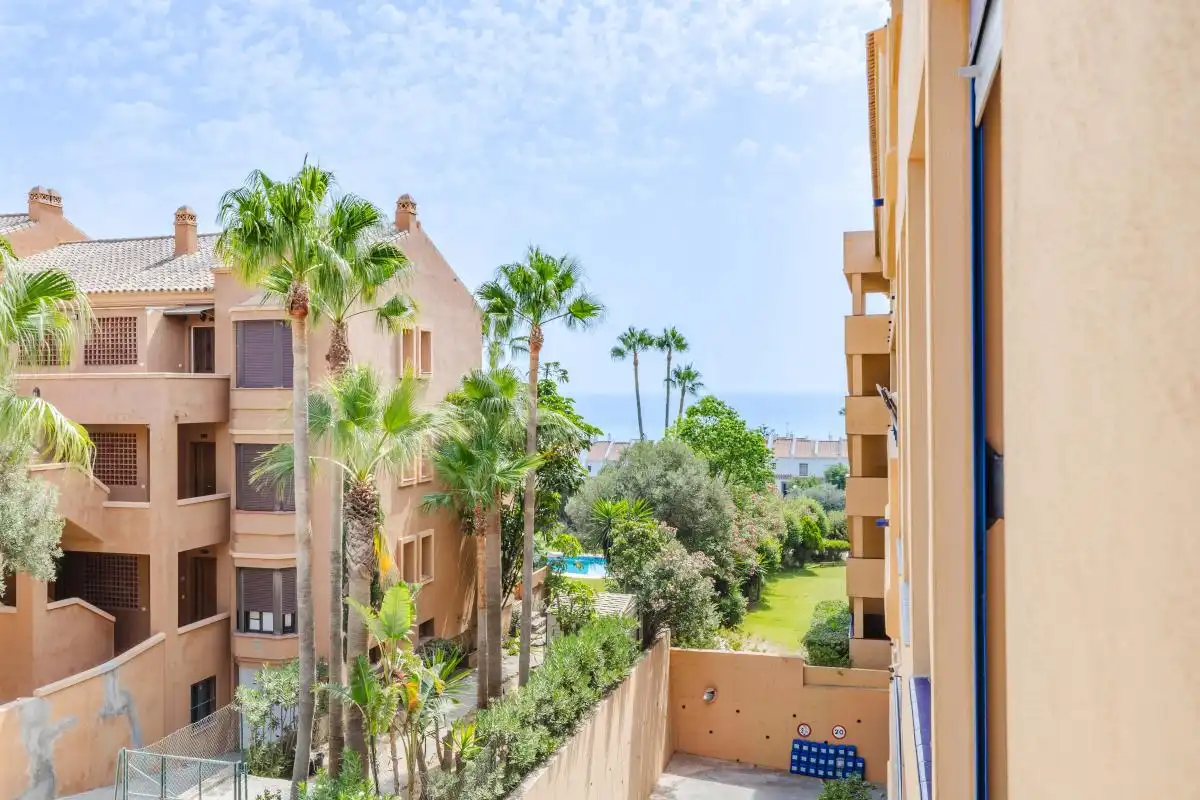 Exterior view of Flat for sale in Manilva  with Air Conditioner, Heating and Terrace