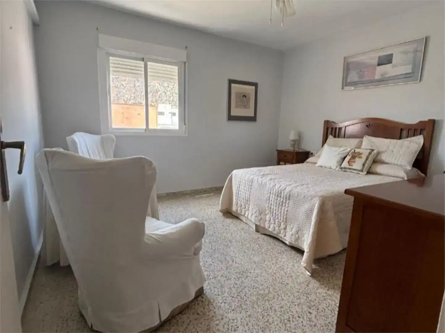 Schlafzimmer von Wohnung zur Miete in Motril mit Klimaanlage, Parkett und Möbliert