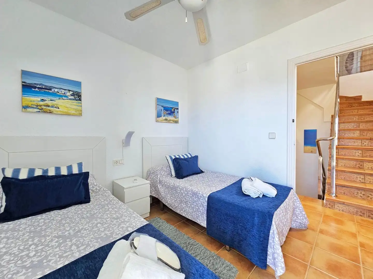 Bedroom of Detached homes for rent in La Manga del Mar Menor  with Air Conditioner, Heating and Terrace