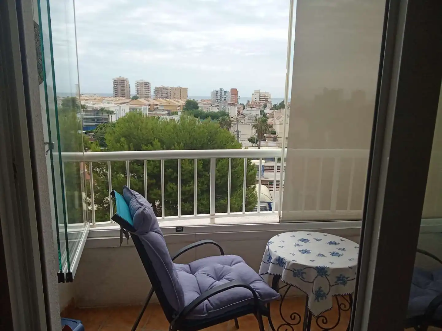 Schlafzimmer von Maisonette zum Verkauf in Oropesa del Mar / Orpesa mit Klimaanlage, Schwimmbad und Möbliert