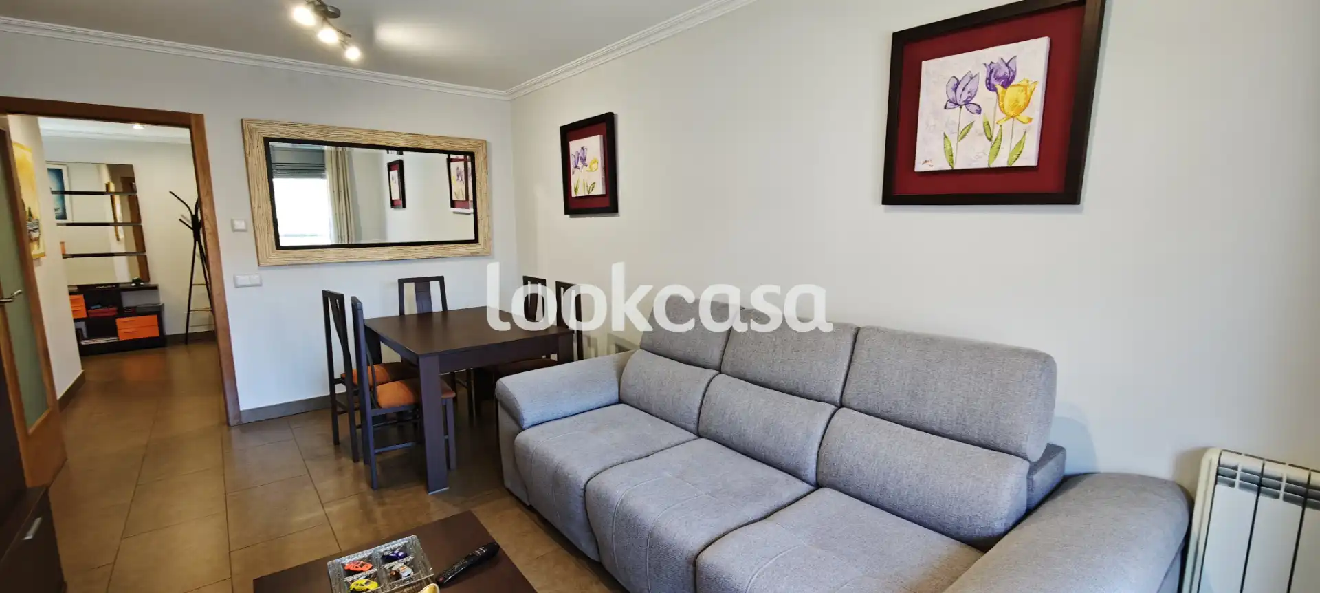 Living room of Flat for sale in Sanxenxo  with Heating, Parquet flooring and Terrace