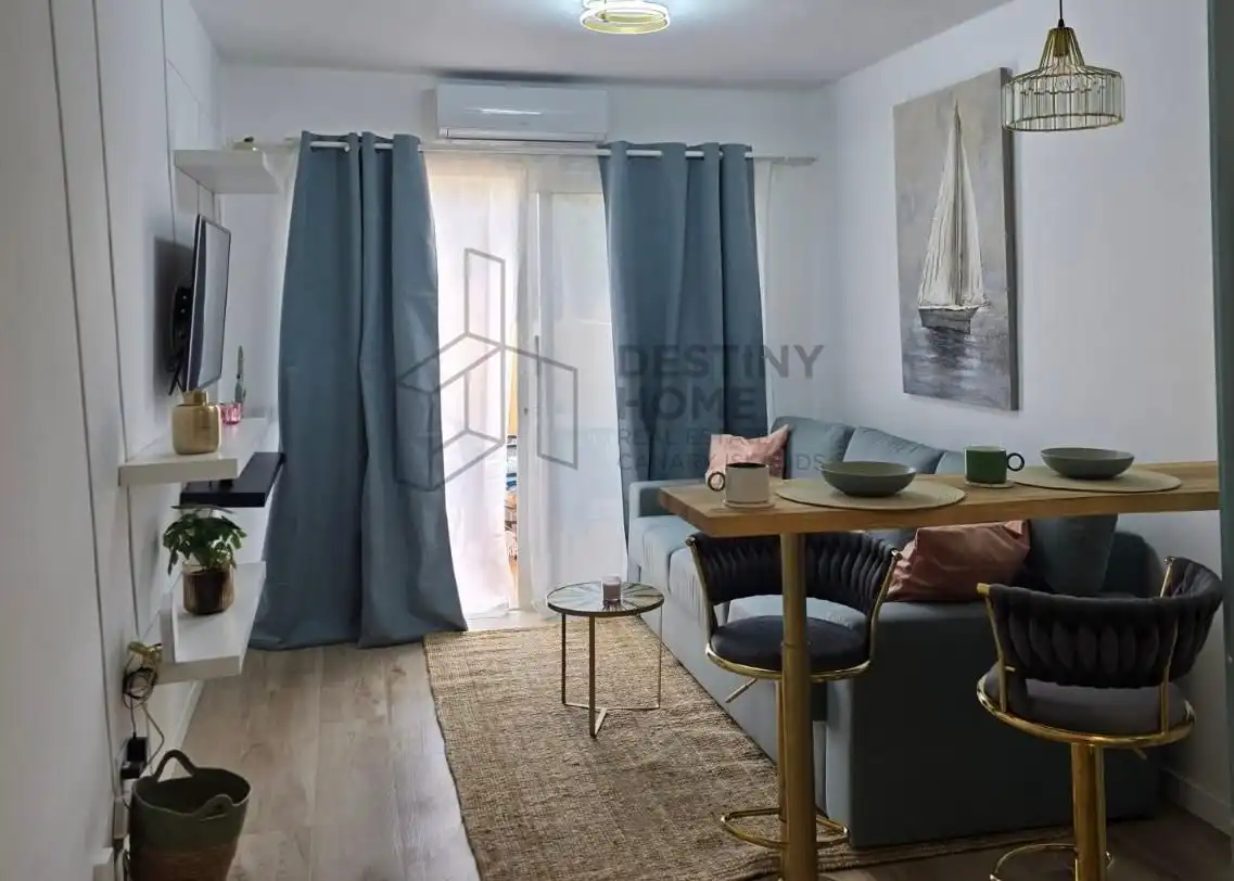 Sala de estar de Apartamento en venta en Pájara con Aire acondicionado, Jardín privado y Piscina comunitaria