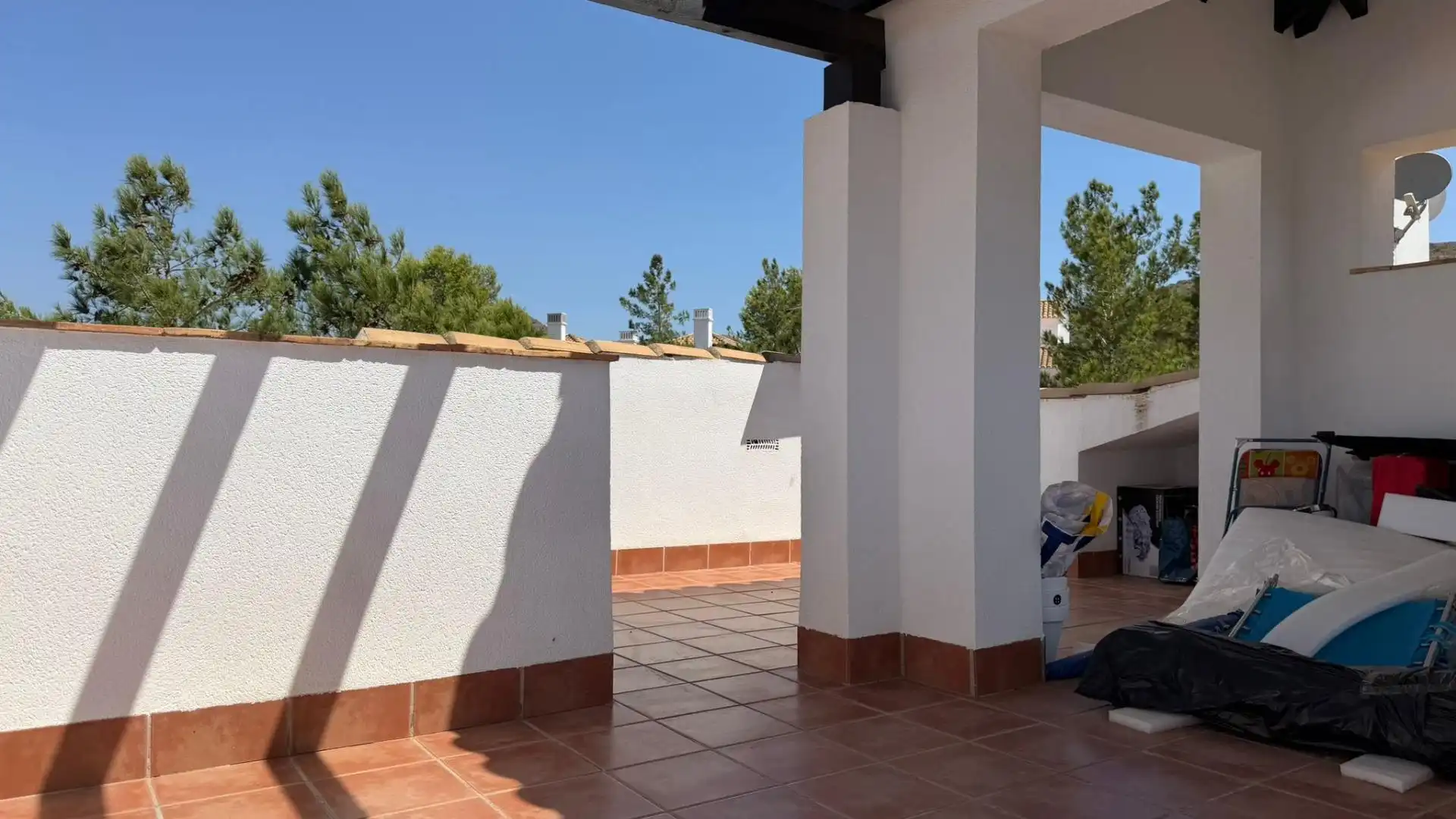 Terraza de Casa o chalet en venta en Fuente Álamo de Murcia con Piscina comunitaria