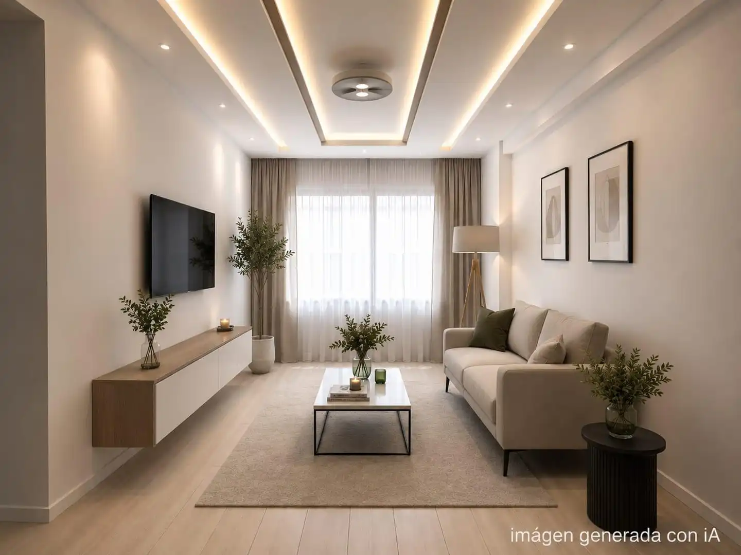 Sala de estar de Piso en venta en Málaga con Aire acondicionado y Terraza
