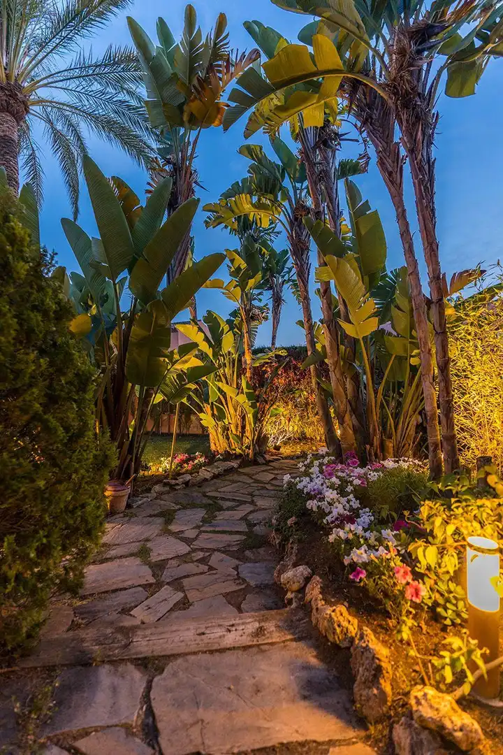 Jardí de Casa adosada de lloguer en Marbella amb Terrassa i Moblat