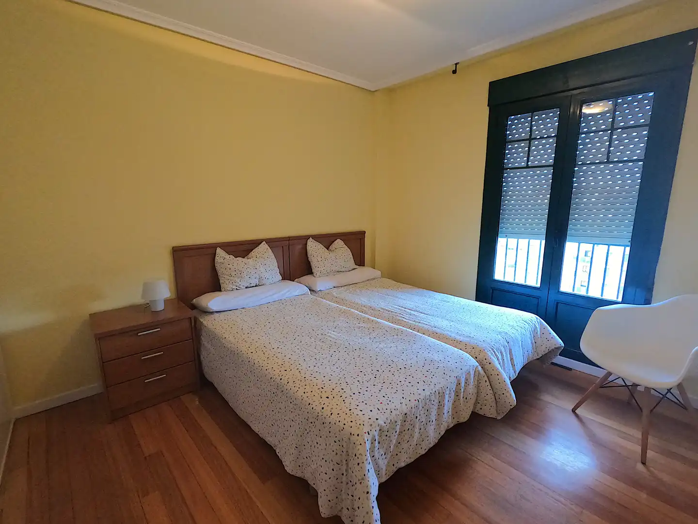 Schlafzimmer von Wohnung zur Miete in Santander mit Heizung, Möbliert und Ofen