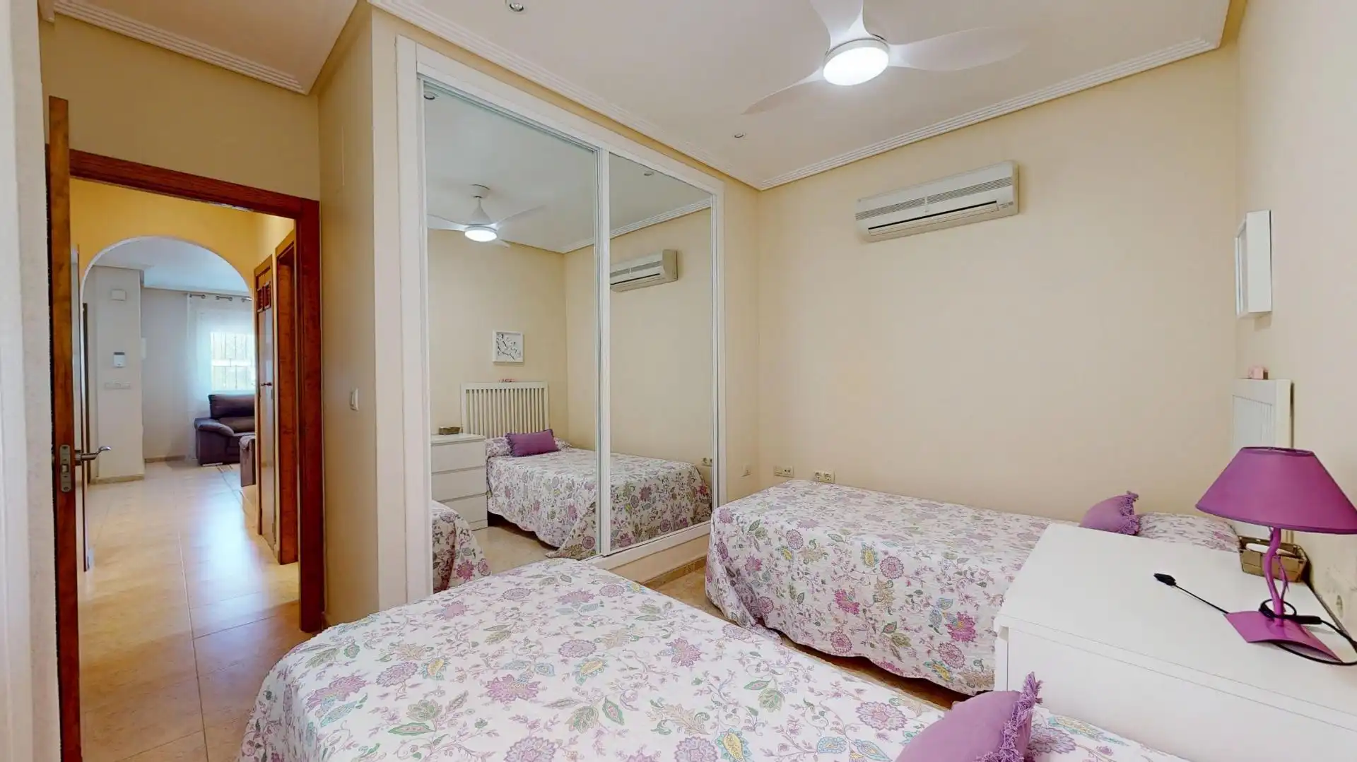 Bedroom of Detached homes for sale in Pilar de la Horadada  with Air Conditioner, Terrace and Community pool