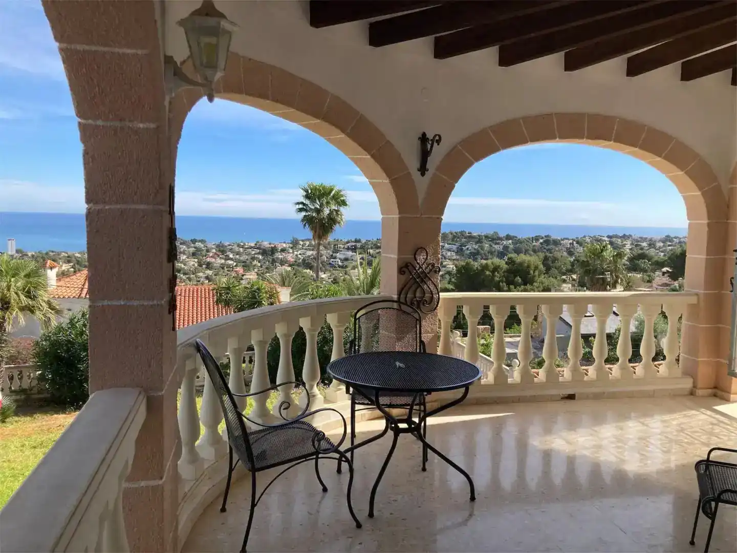 Terrasse von Wohnung zur Miete in Dénia mit Klimaanlage, Privatgarten und Schwimmbad