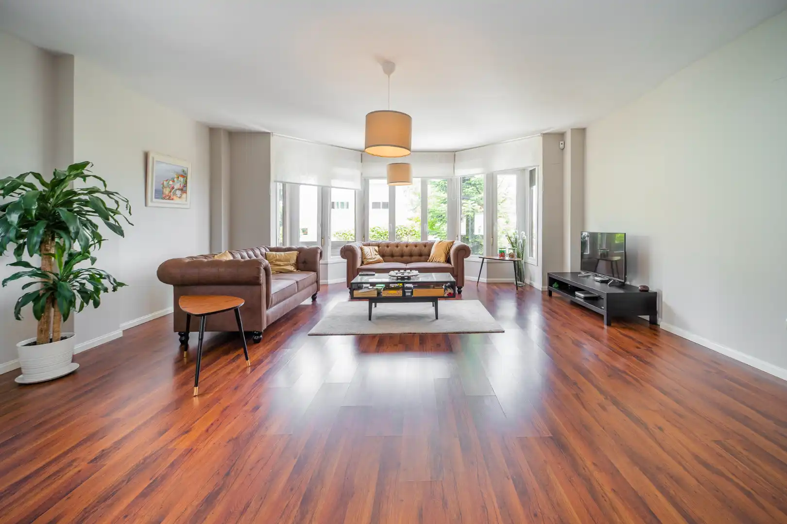 Sala de estar de Casa adosada en venta en Las Rozas de Madrid con Aire acondicionado, Calefacción y Jardín privado