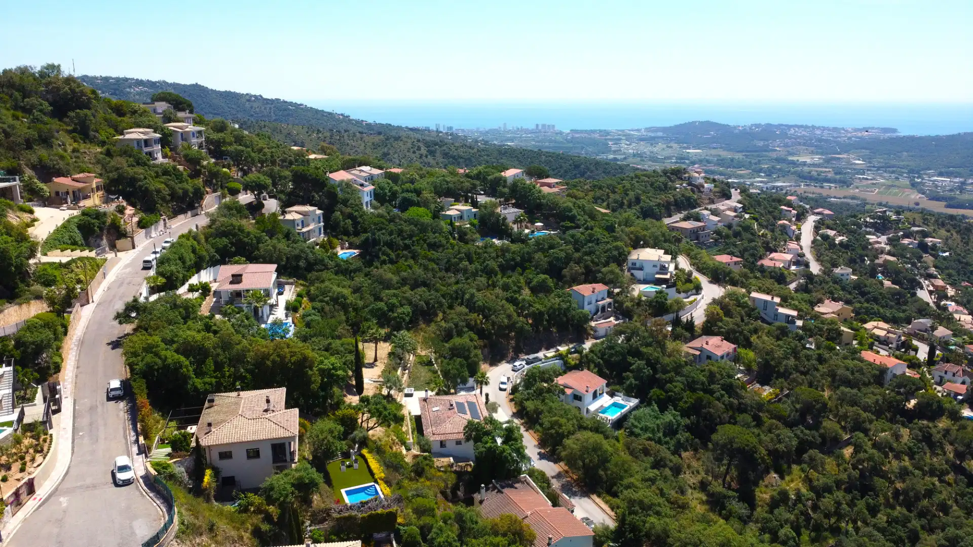 Vista exterior de Casa o xalet en venda en Santa Cristina d'Aro amb Aire condicionat, Jardí privat i Parquet