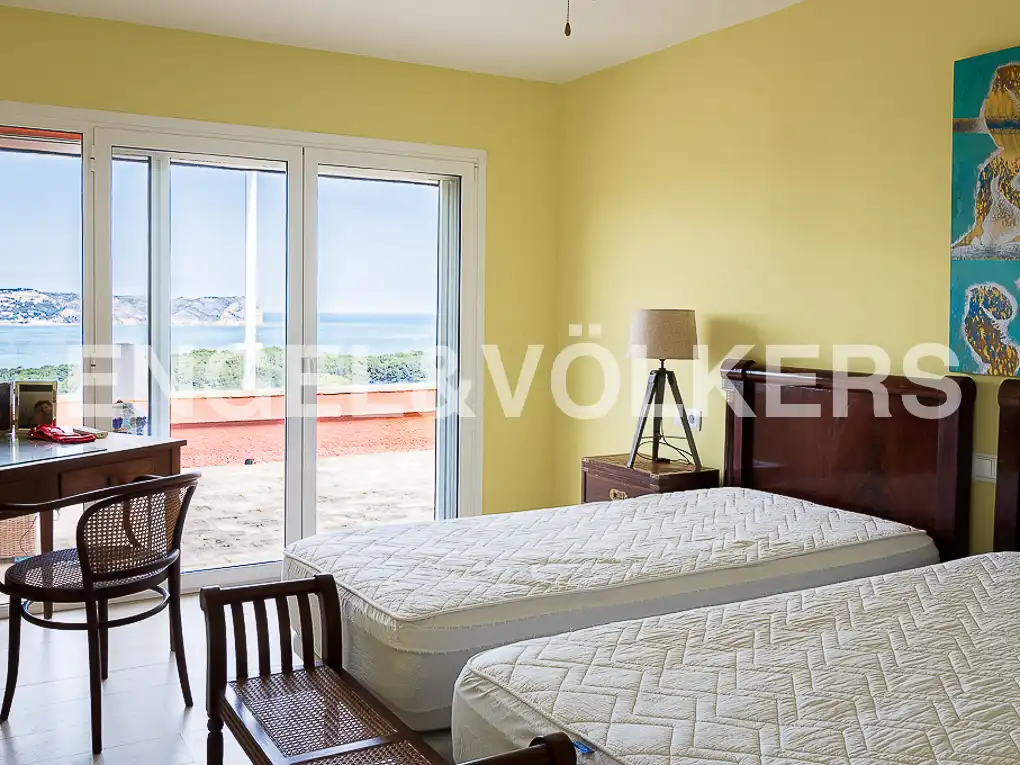 Schlafzimmer von Haus oder Chalet zur Miete in Jávea / Xàbia mit Klimaanlage, Heizung und Privatgarten
