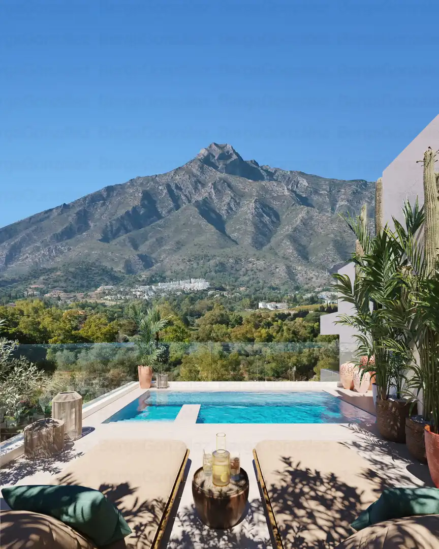 Vista exterior de Àtic en venda en Marbella amb Aire condicionat, Calefacció i Terrassa