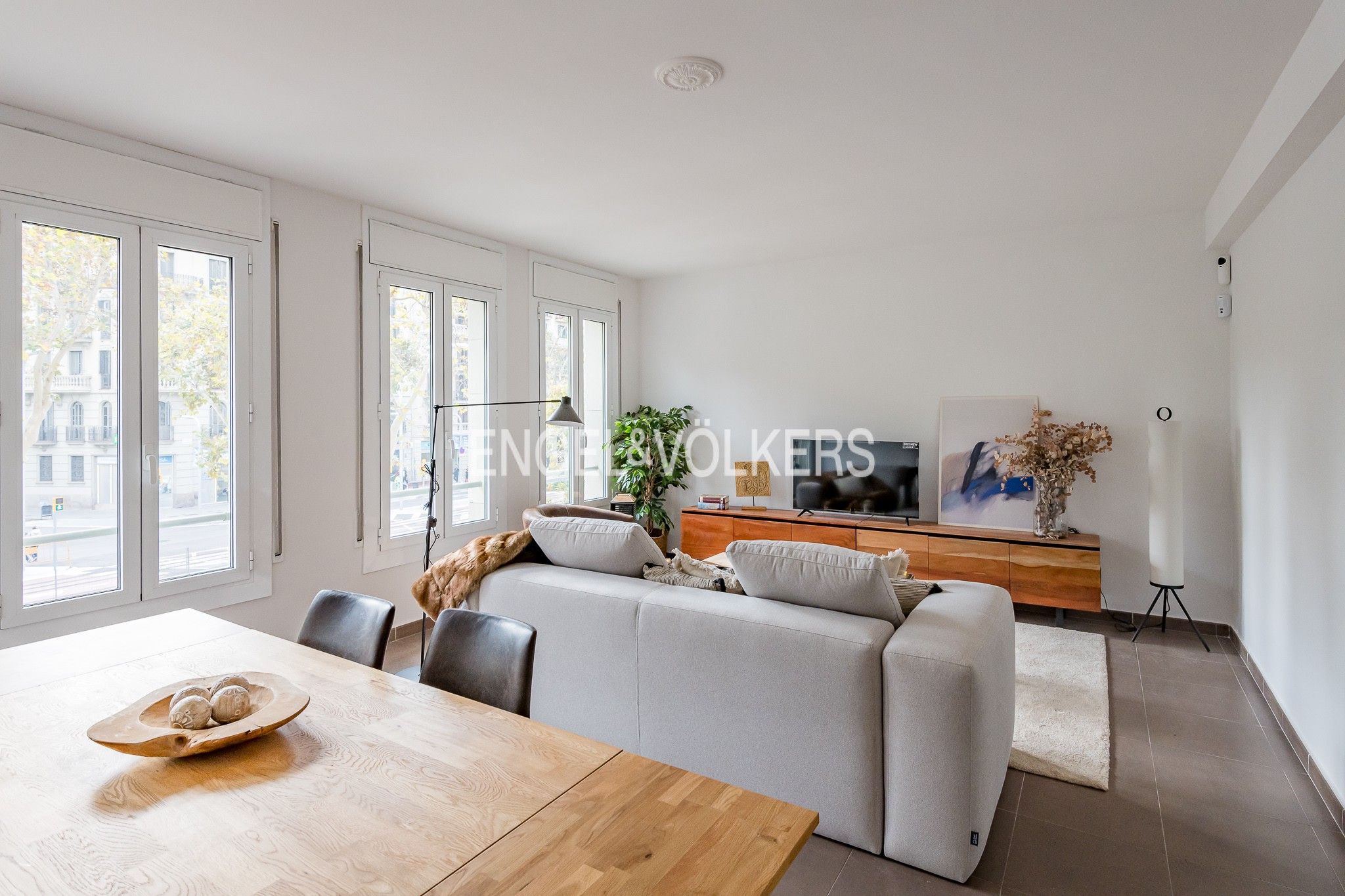 Living room of Apartment for sale in  Barcelona Capital  with Air Conditioner, Heating and Terrace