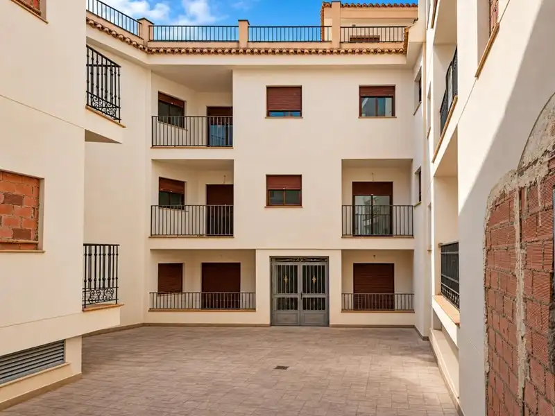 Vista exterior de Piso en venta en Lanjarón