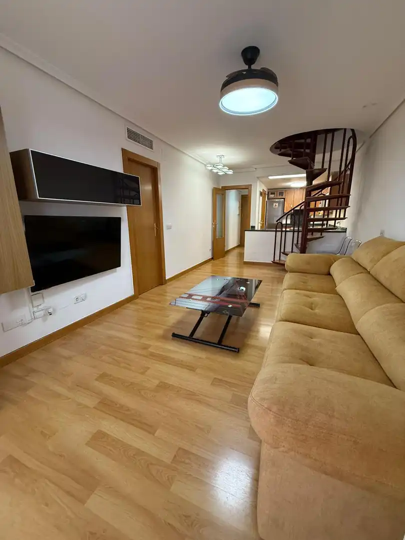 Living room of Attic for sale in Murcia  with Air Conditioner, Terrace and Storage room