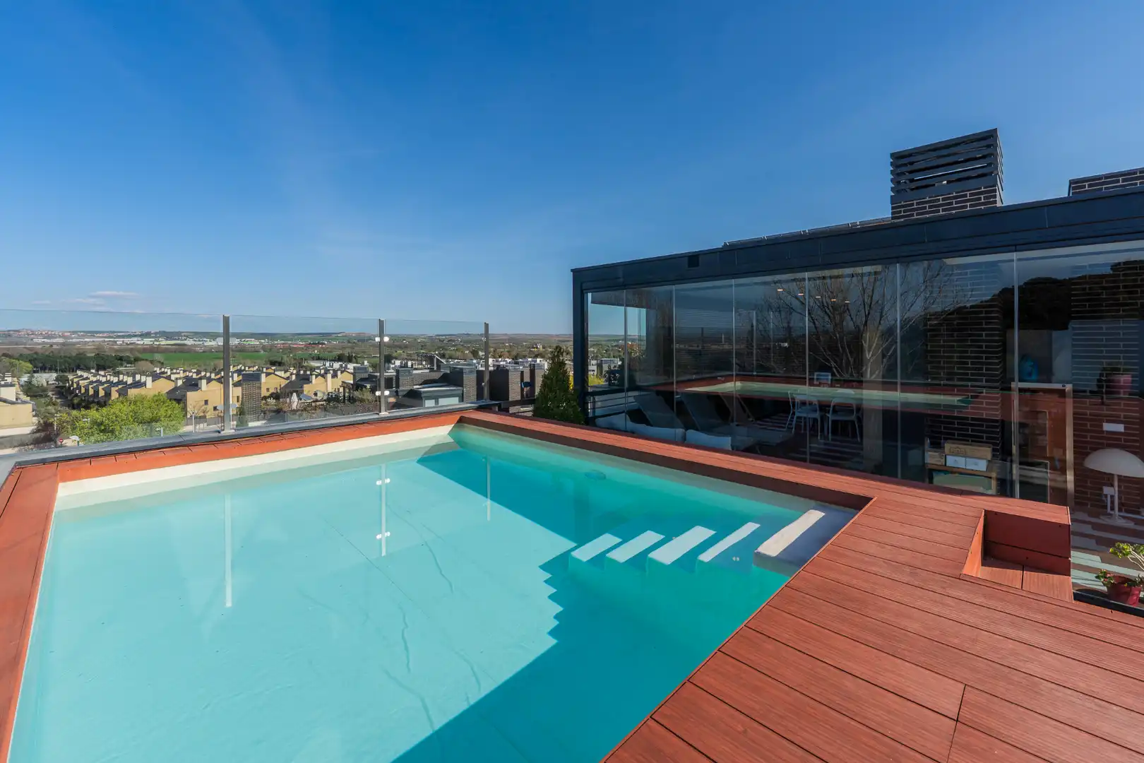 Schwimmbecken von Maisonette zum Verkauf in Fuente del Fresno mit Klimaanlage, Heizung und Abstellraum