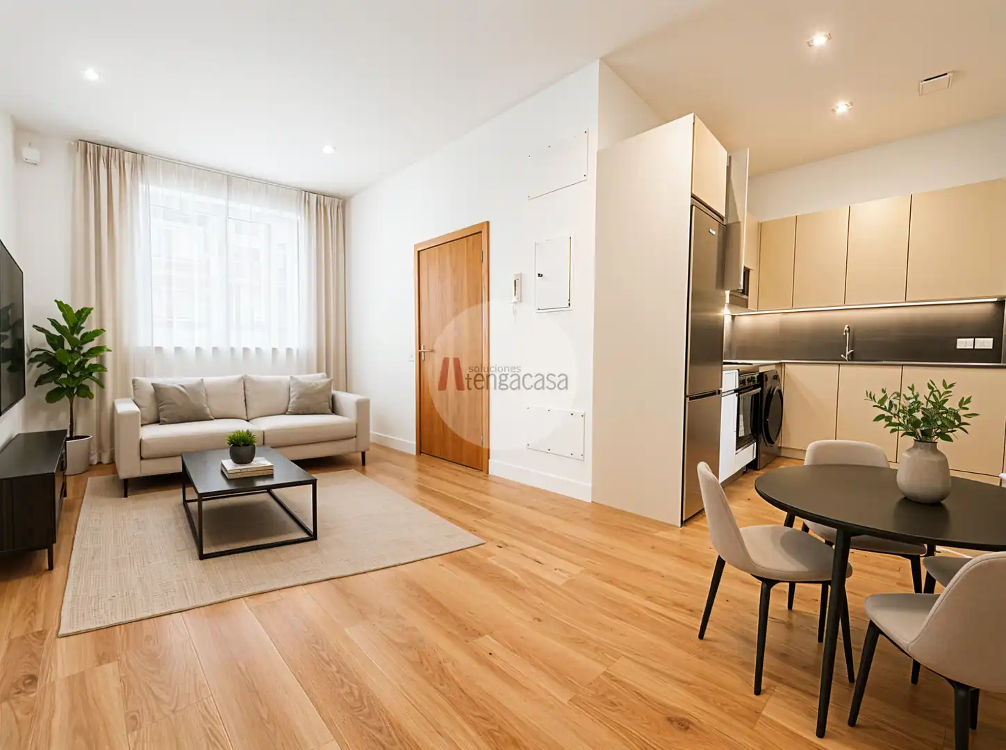 Living room of Apartments for sale in Madrid  with Air Conditioner, Heating and Parquet flooring