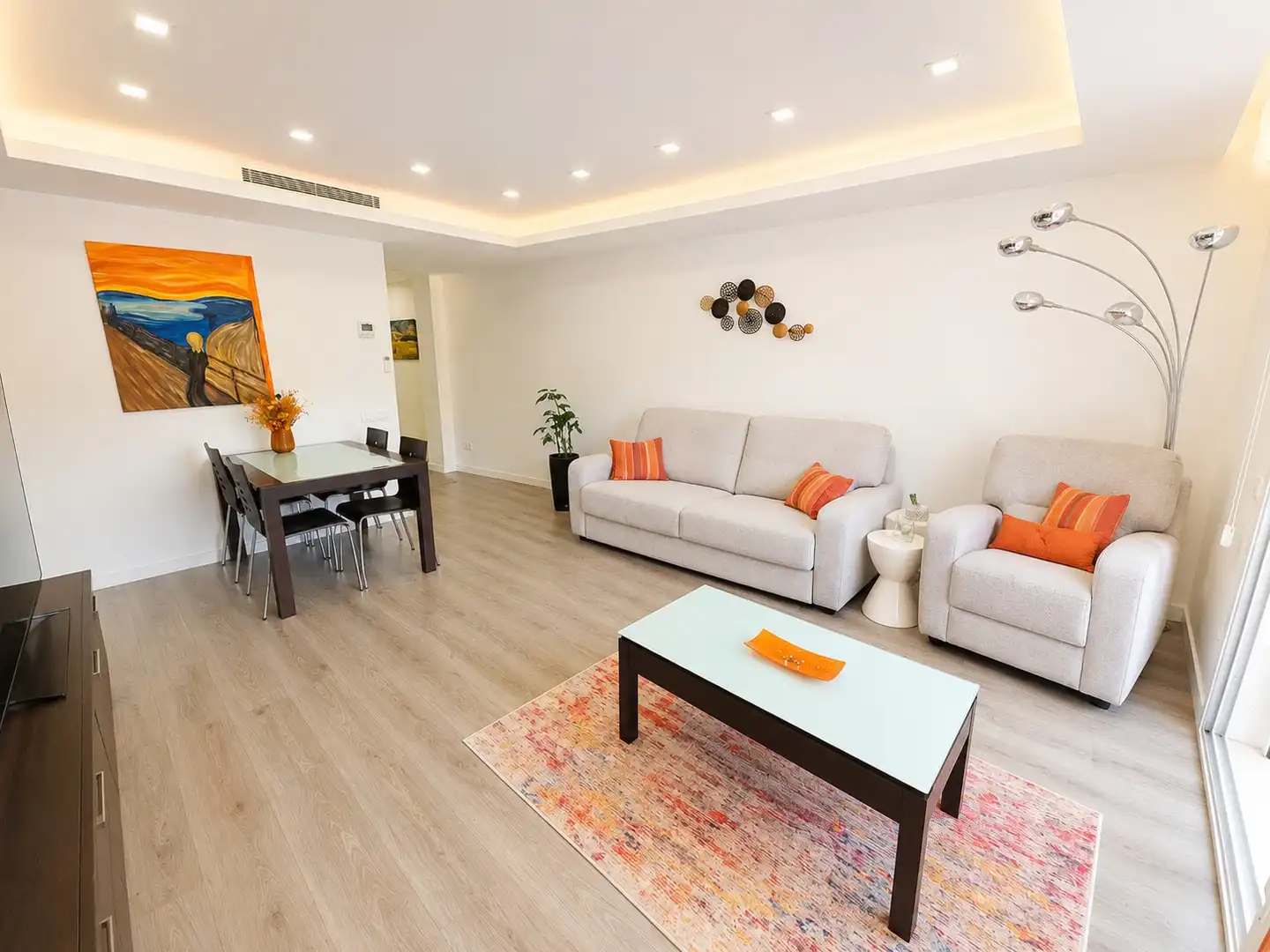 Sala d'estar de Pis en venda en Barcelona amb Aire condicionat, Calefacció i Moblat