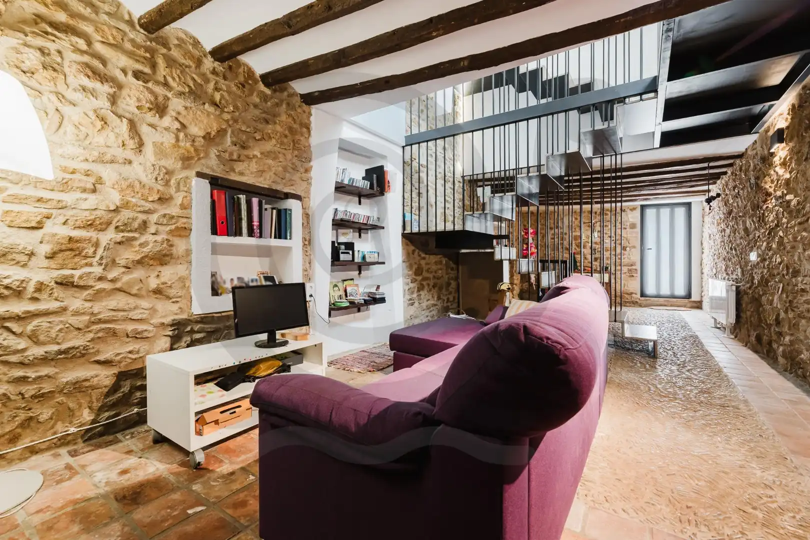 Wohnzimmer von Haus oder Chalet zum Verkauf in Castellón de la Plana / Castelló de la Plana mit Klimaanlage, Heizung und Terrasse