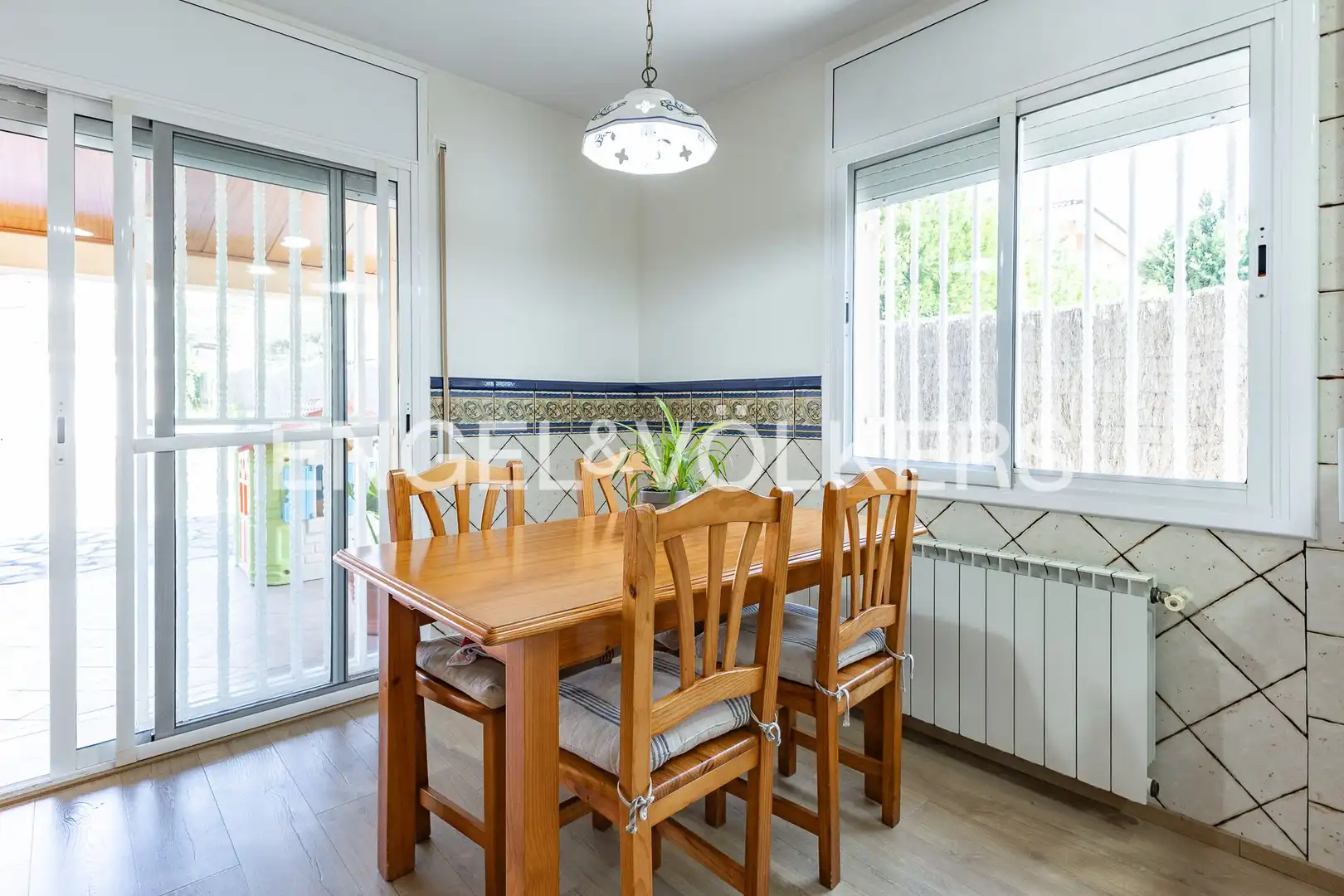 Dining room of Houses for sale in Sant Fost de Campsentelles  with Air Conditioner, Heating and Private garden