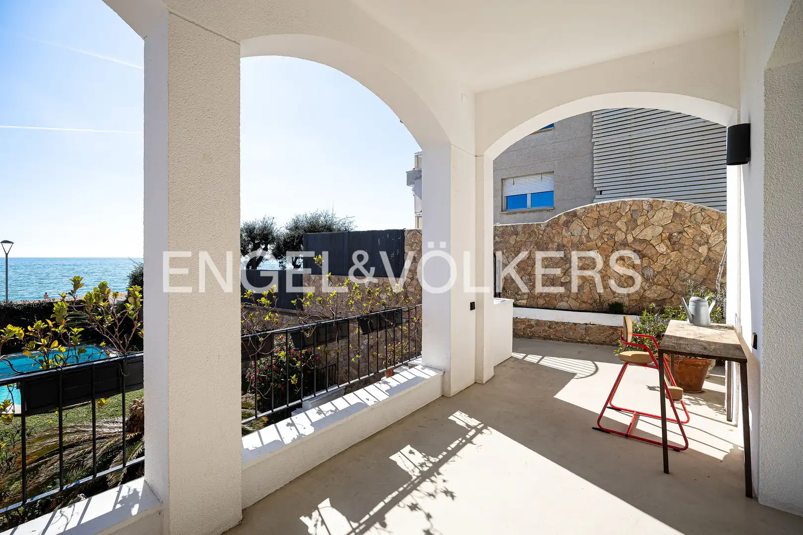 Terrace of Houses for rent in Caldes d'Estrac  with Air Conditioner, Heating and Private garden
