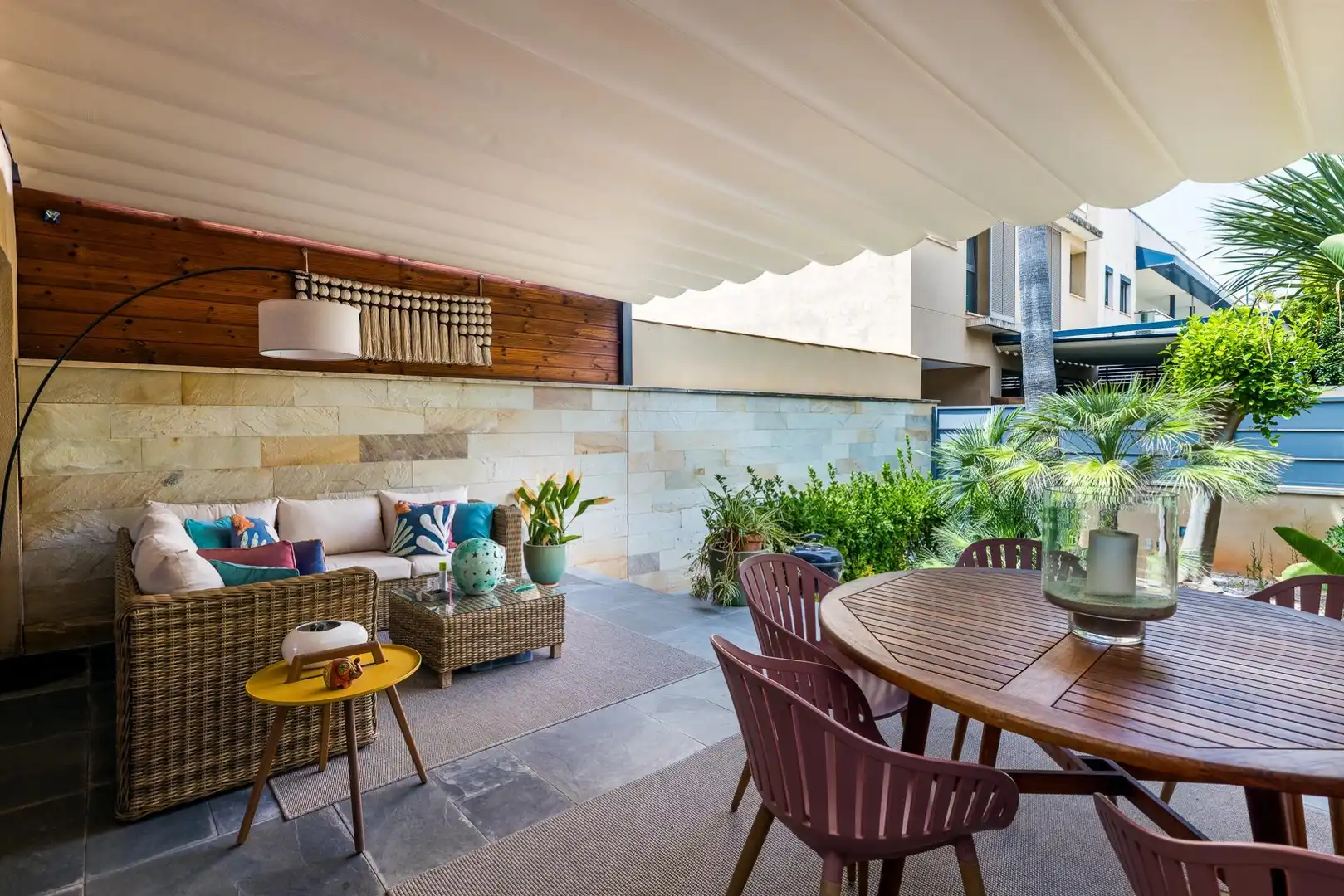 Terraza de Casa adosada de alquiler en  Palma de Mallorca con Aire acondicionado, Jardín privado y Terraza